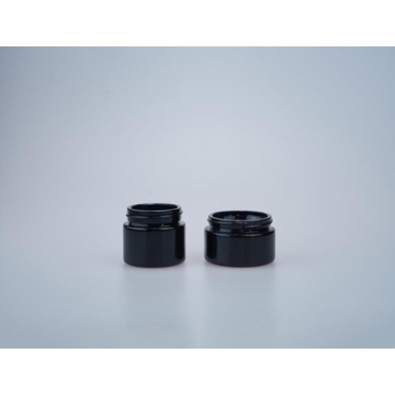 Round Deep Violet Opal Glass Cream Jars 100g 110g