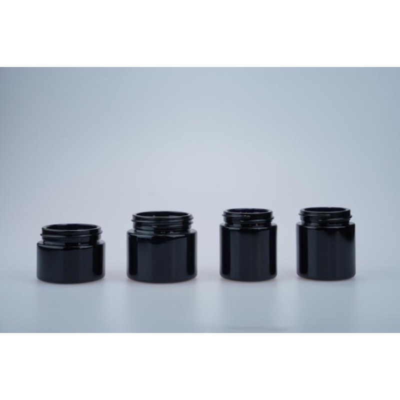 Deep Violet Opal Glass Cream Jars 50ml 60ml